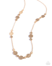 Load image into Gallery viewer, Elongated Elegance - Gold Paparazzi Accessories
