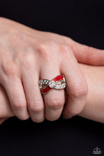 Load image into Gallery viewer, CROSSED and Found - Red Paparazzi Accessories
