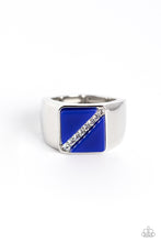Load image into Gallery viewer, Diagonally Dominant - Blue Paparazzi Accessories
