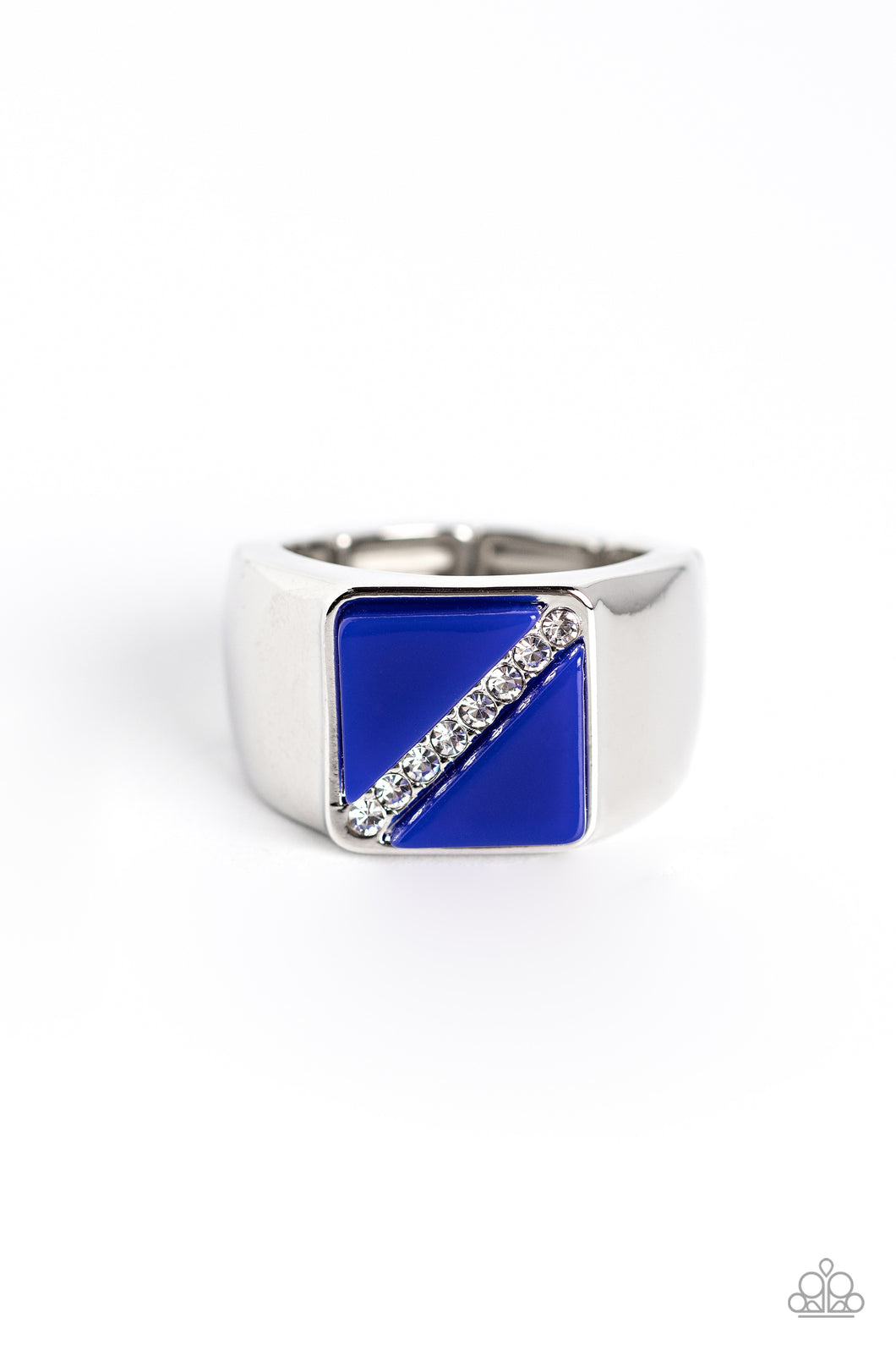 Diagonally Dominant - Blue Paparazzi Accessories