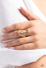 Load image into Gallery viewer, Middle of the Road - Gold Paparazzi Accessories
