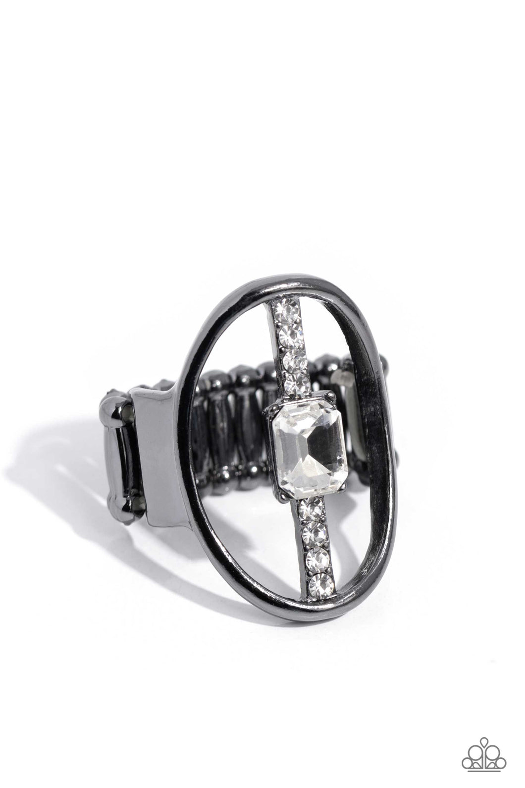 Middle of the Road - Black Paparazzi Accessories