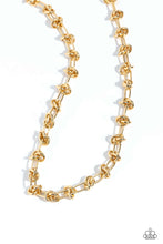 Load image into Gallery viewer, Knotted Kickoff - Gold Paparazzi Accessories
