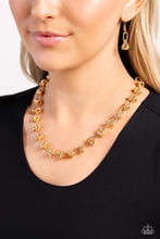 Load image into Gallery viewer, Knotted Kickoff - Gold Paparazzi Accessories
