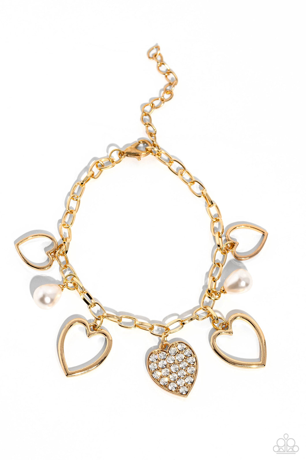 GLOW Your Heart - Gold Paparazzi Accessories