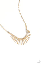 Load image into Gallery viewer, FLARE to be Different - Gold Paparazzi Accessories
