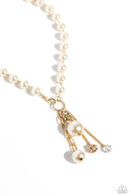 Load image into Gallery viewer, White Collar Welcome - Gold Paparazzi Accessories
