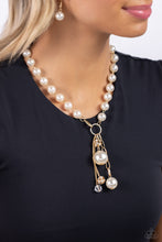 Load image into Gallery viewer, White Collar Welcome - Gold Paparazzi Accessories
