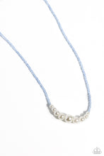 Load image into Gallery viewer, White Collar Whimsy - Blue Paparazzi Accessories
