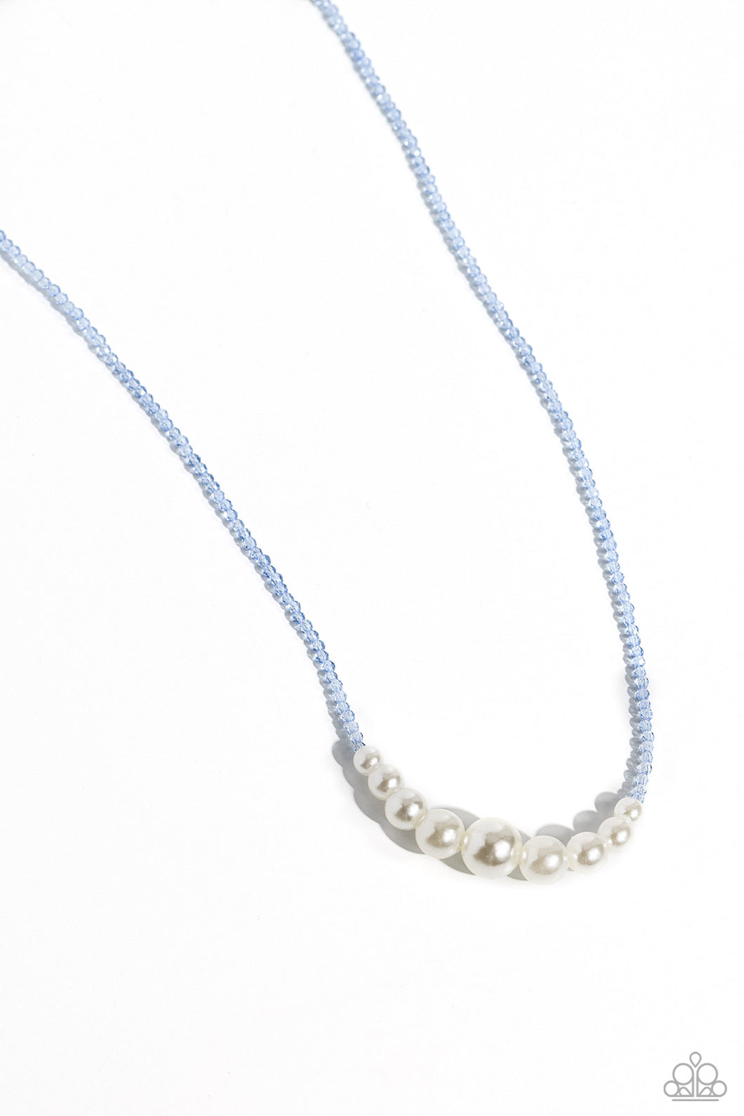 White Collar Whimsy - Blue Paparazzi Accessories