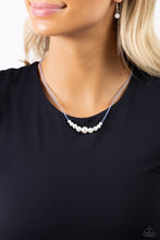 Load image into Gallery viewer, White Collar Whimsy - Blue Paparazzi Accessories
