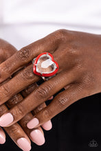 Load image into Gallery viewer, Hallmark Heart - Red Paparazzi Accessories
