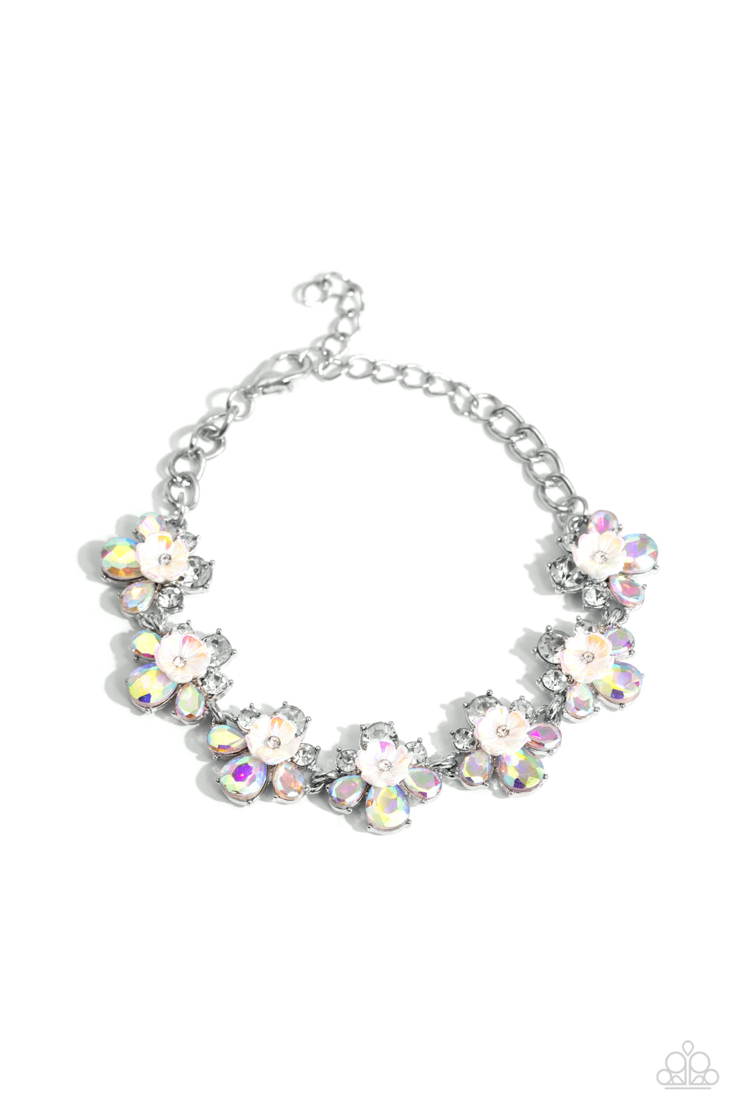 Floral Frenzy - White Paparazzi Accessories