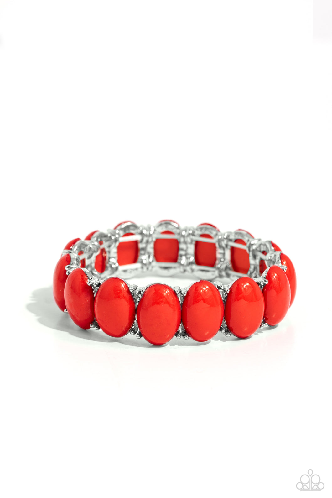 Starting OVAL - Red Paparazzi Accessories