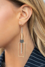 Load image into Gallery viewer, Clear the SQUARE - Gold Paparazzi Accessories
