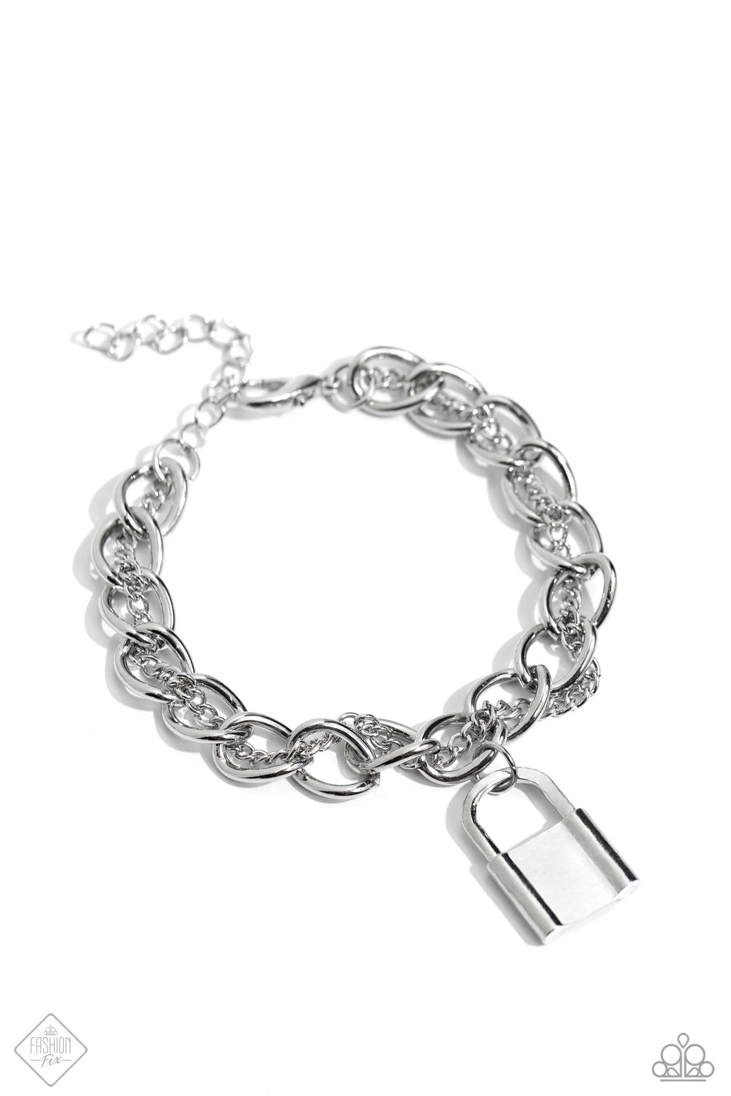 Watch the LOCK - Silver Paparazzi Accessories