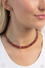 Load image into Gallery viewer, Ritzy Rhinestones - Red Paparazzi Accessories
