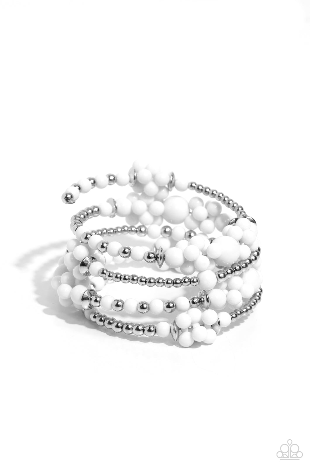 Compelling Clouds - White Paparazzi Accessories