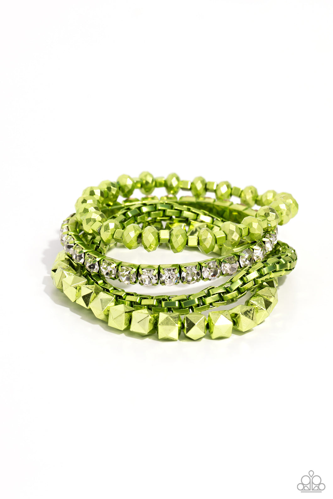 Punk Pattern - Green Paparazzi Accessories