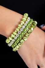 Load image into Gallery viewer, Punk Pattern - Green Paparazzi Accessories
