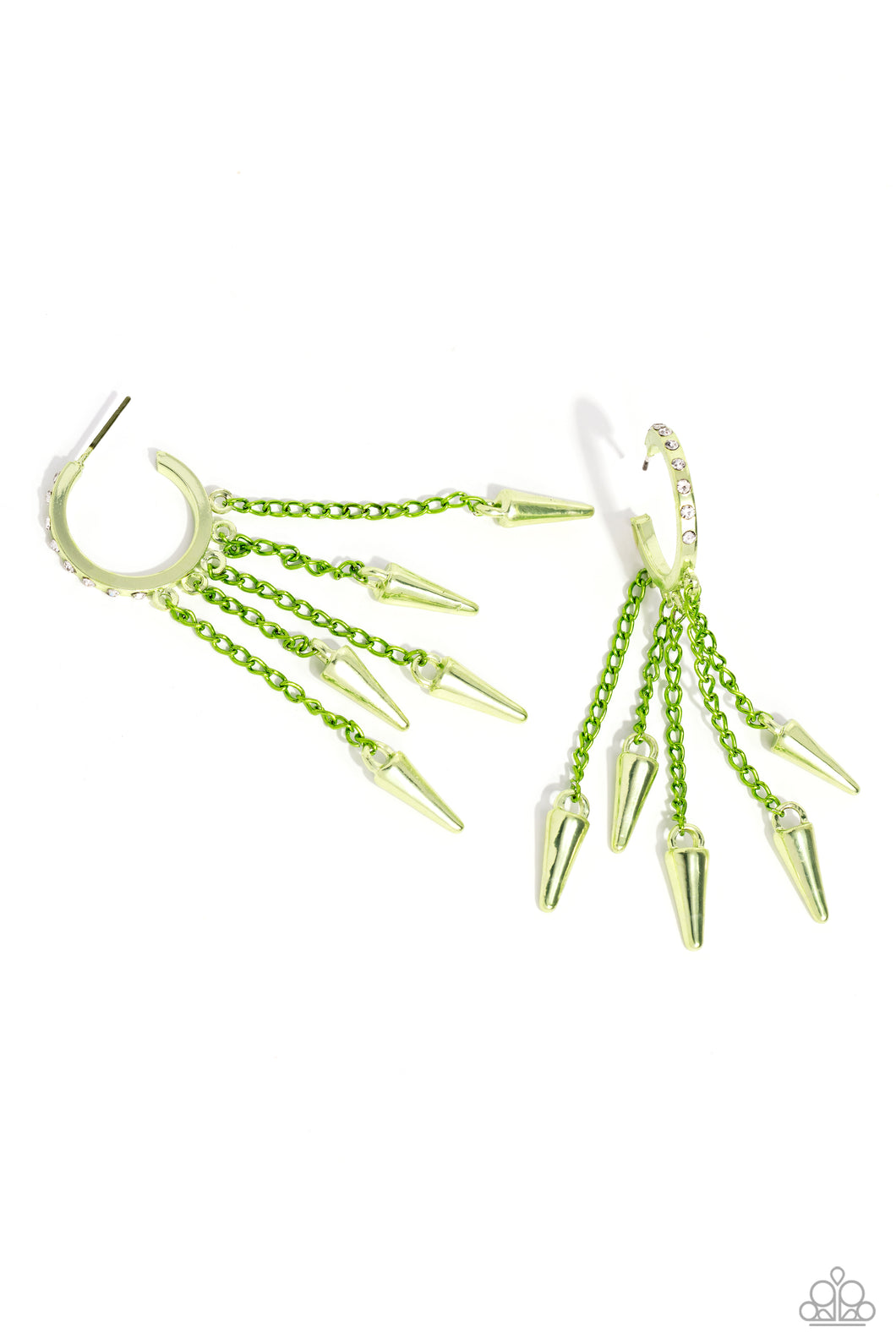 Piquant Punk - Green Paparazzi Accessories