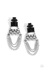Load image into Gallery viewer, Dangling Art Deco - Black Paparazzi Accessories
