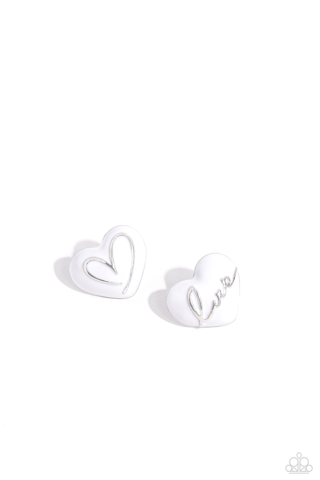 Glimmering Love - White Paparazzi Accessories