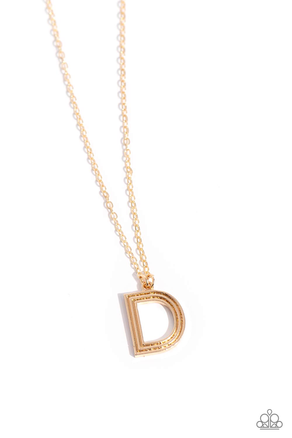 Leave Your Initials - Gold - D Paparazzi Accessories
