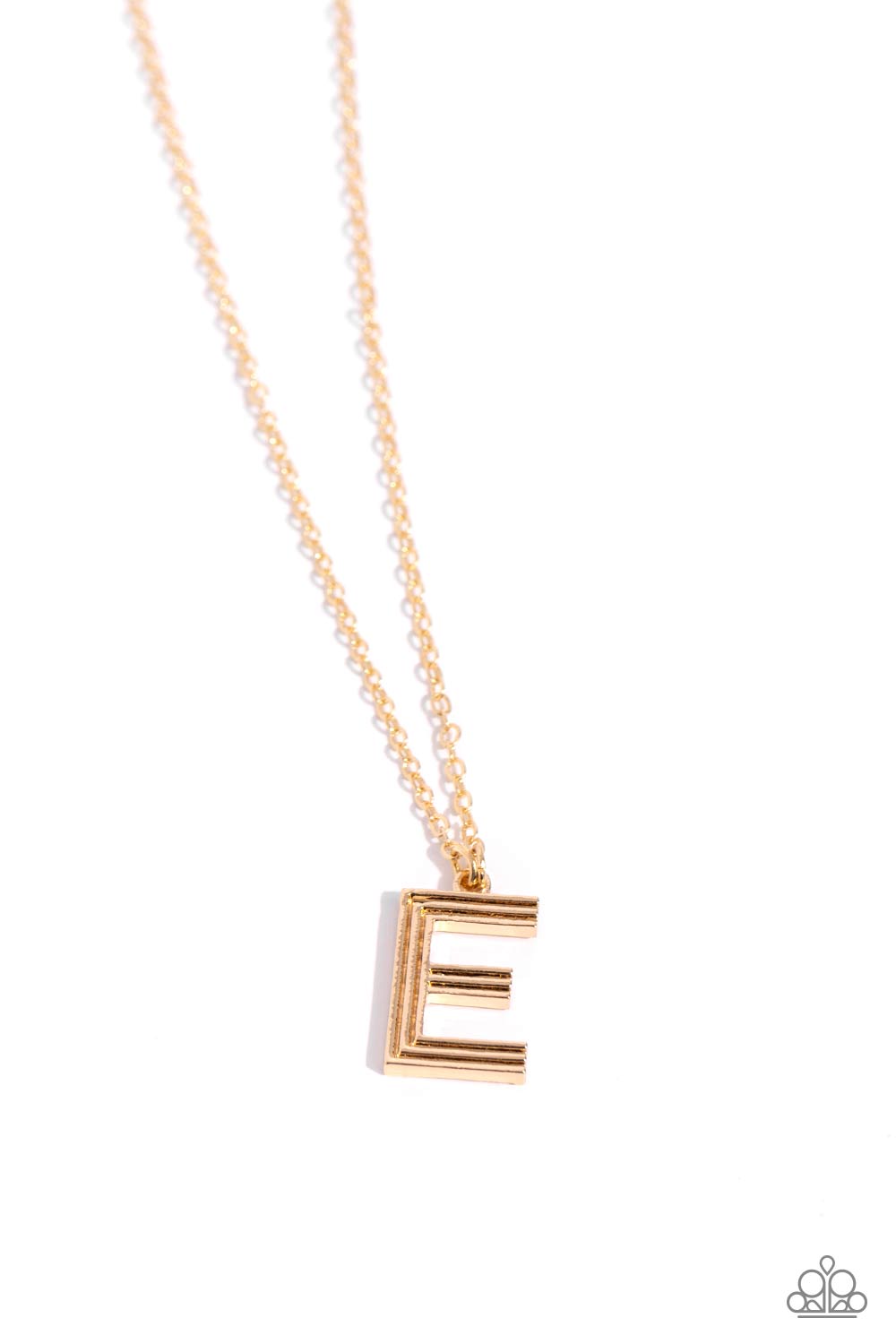 Leave Your Initials - Gold - E Paparazzi Accessories
