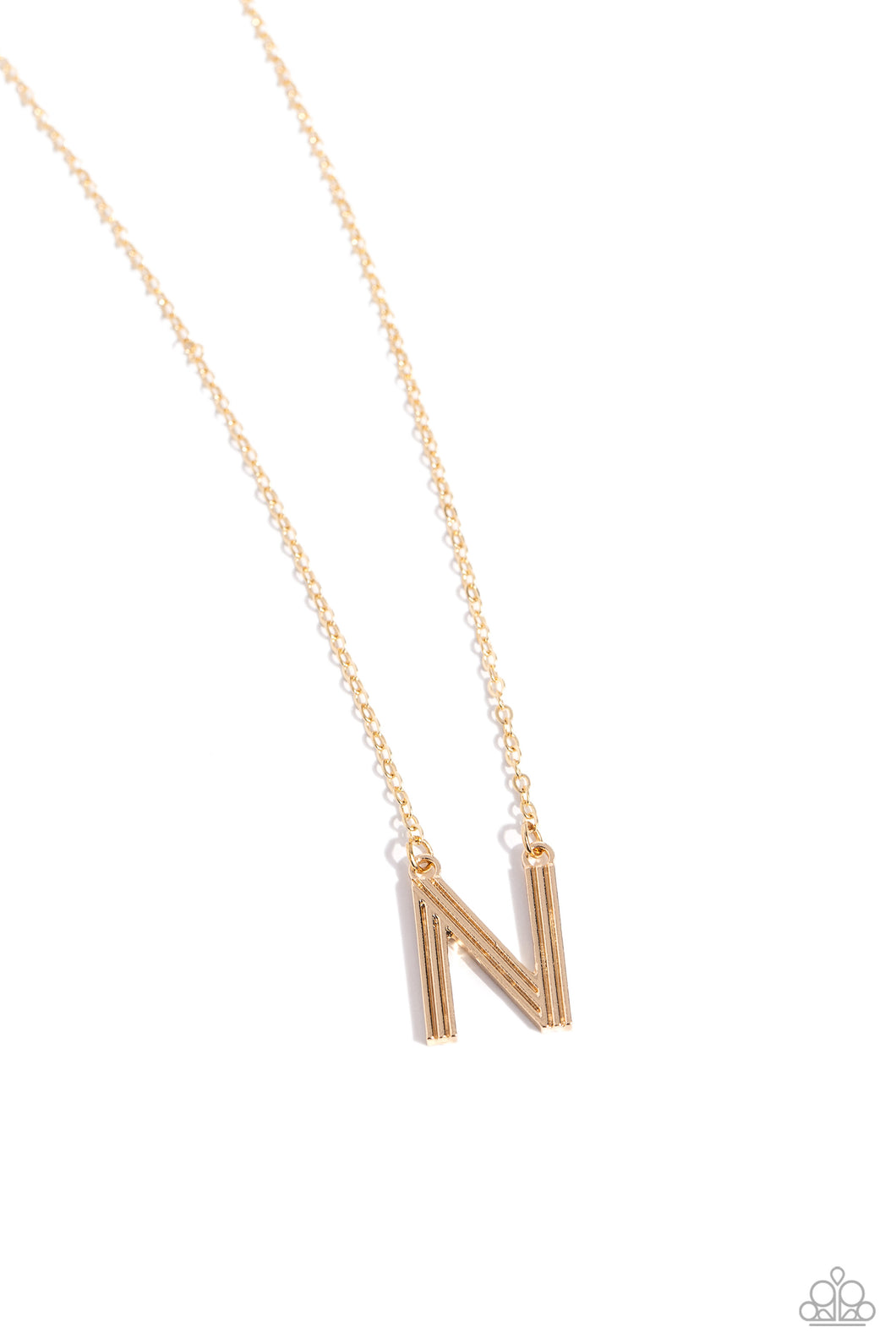 Leave Your Initials - Gold - N Paparazzi Accessories