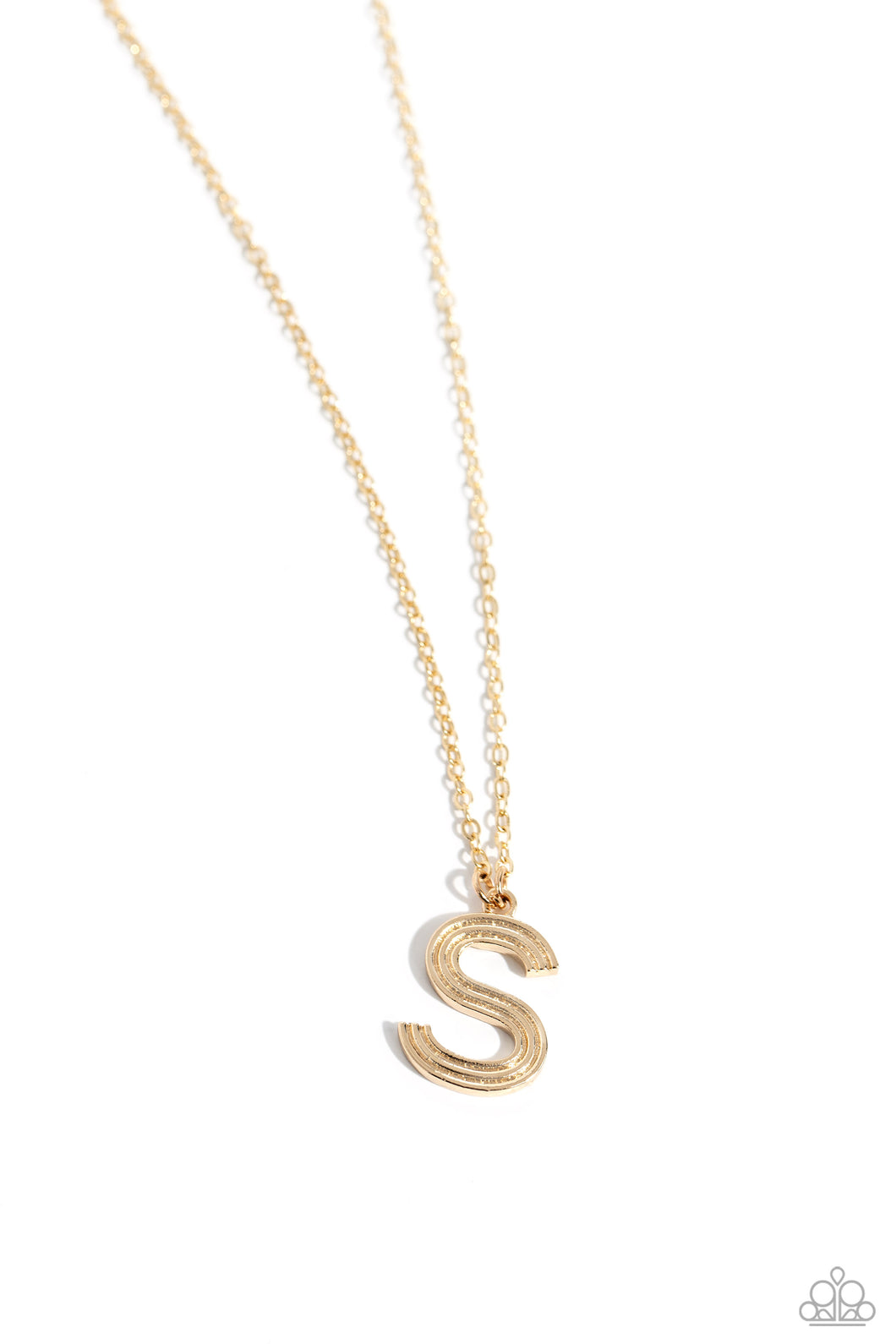 Leave Your Initials - Gold - S Paparazzi Accessories