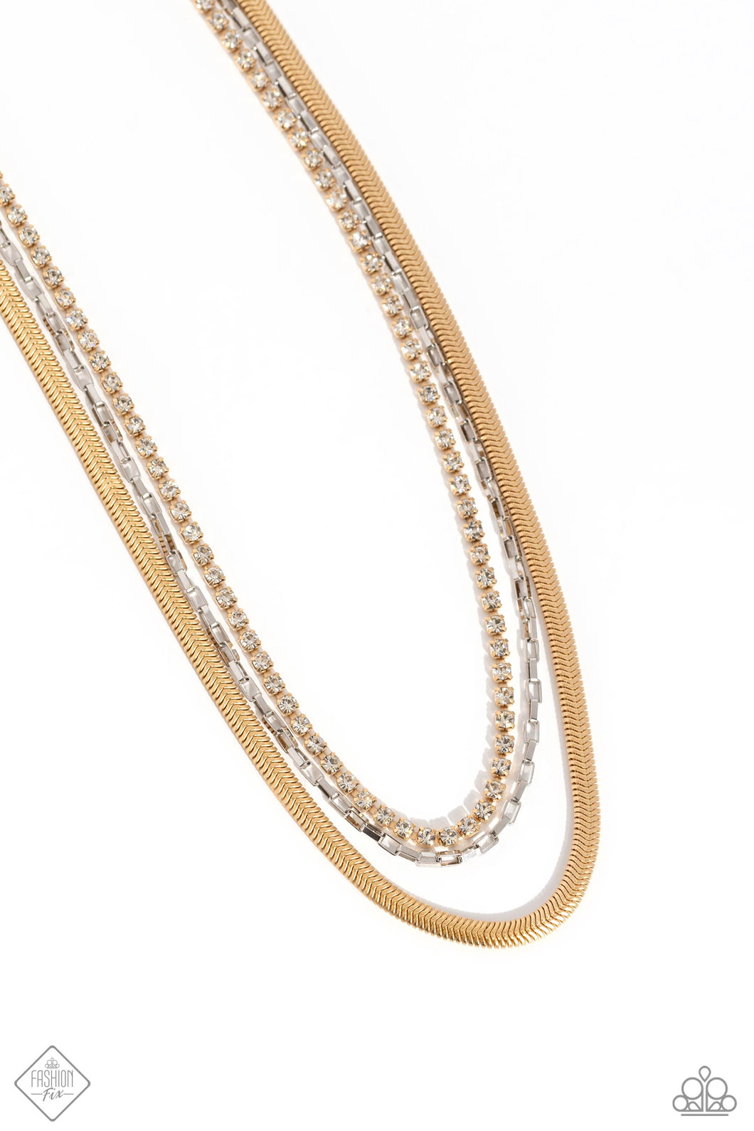 I SQUARE For You - Gold Paparazzi Accessories
