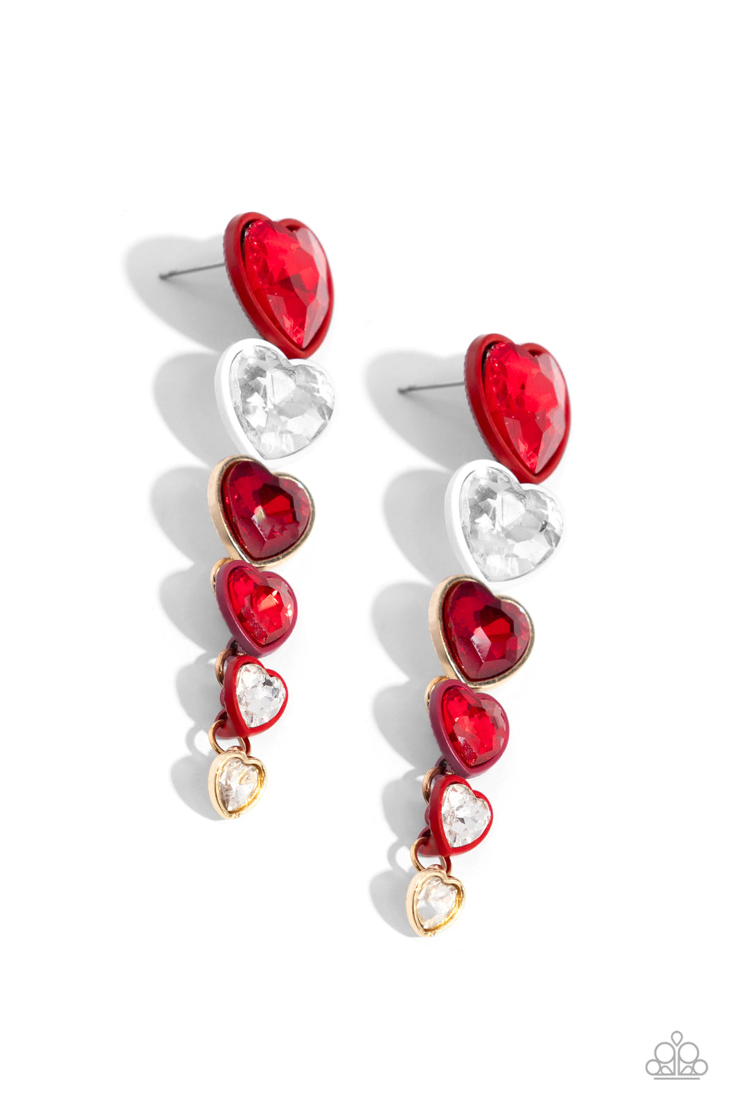 Cascading Casanova - Red Paparazzi Accessories