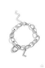 Load image into Gallery viewer, Guess Now Its INITIAL - White - L Paparazzi Accessories
