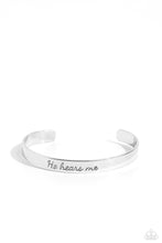 Load image into Gallery viewer, He Hears - Silver Paparazzi Accessories
