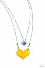 Load image into Gallery viewer, Heart-Racing Recognition - Yellow Paparazzi Accessories
