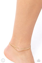 Load image into Gallery viewer, Glistening Gauge - Gold Paparazzi Accessories

