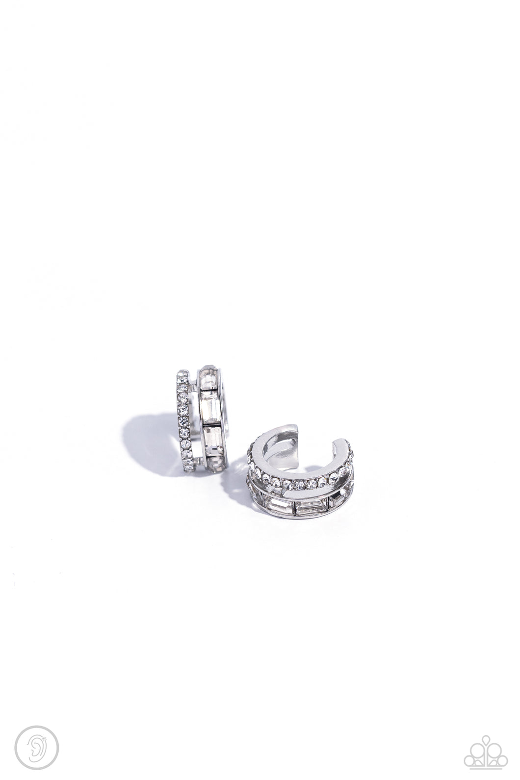 Dont Sweat The Small CUFF - White Paparazzi Accessories