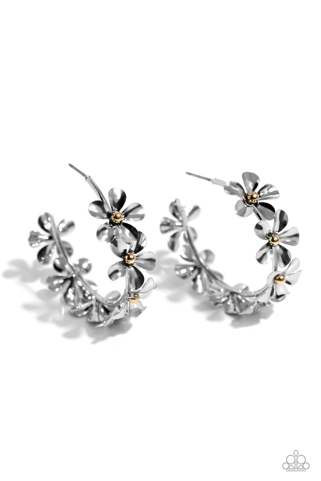 Floral Flamenco - Silver Paparazzi Accessories