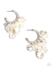 Load image into Gallery viewer, Frilly Feature - Gold Paparazzi Accessories

