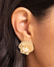 Load image into Gallery viewer, Oyster Opulence - Gold Paparazzi Accessories
